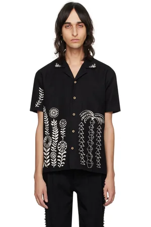Andersson Bell Chemise May noire à images brodées