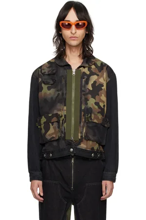 Veste en discount jean camouflage homme