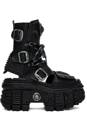 Vetements Bottes noires en cuir édition New Rock