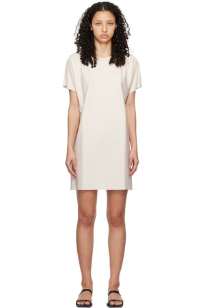 PLEATS PLEASE ISSEY MIYAKE Robe courte A-Poc beige