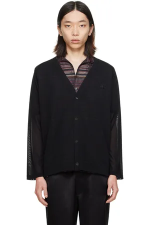 Pins & Needles Cardigan noir à logo brodé