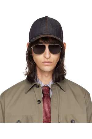 Ermenegildo Zegna Casquette de baseball indigo en denim