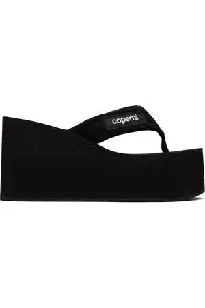 COPERNI Sandales à talon compensé noires