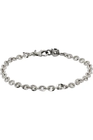 EMANUELE BICOCCHI Bracelet argenté à breloques graphiques exclusif à SSENSE