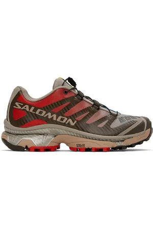 Salomon Baskets XT-4 OG rouge et beige