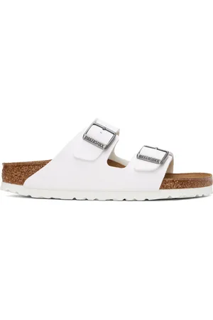 Birkenstock Sandales étroites Arizona blanches