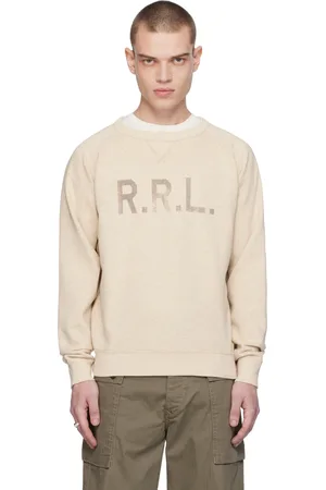 Ralph Lauren Pull molletonné beige à manches raglan
