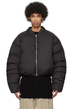 Entire Studios Blouson aviateur noir rembourré en duvet