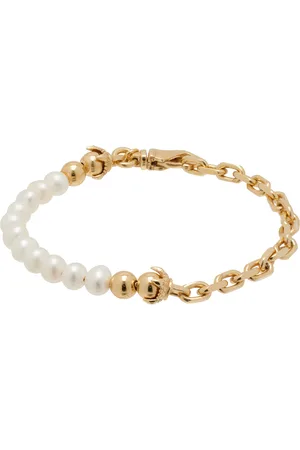 EMANUELE BICOCCHI Bracelet doré à perles exclusif à SSENSE