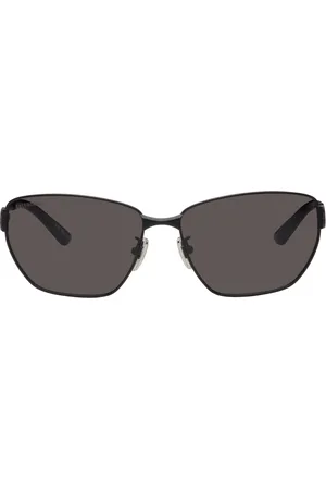 Balenciaga Lunettes de soleil rectangulaires noires