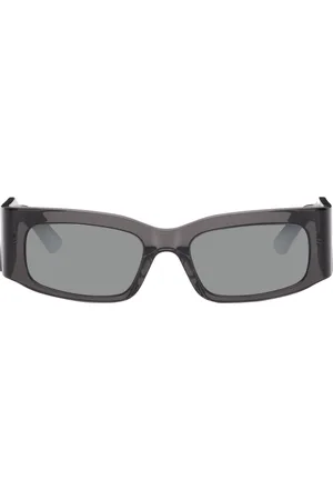 Balenciaga Lunettes de soleil rectangulaires noires