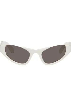 Alaïa Lunettes de soleil œil-de-chat blanches