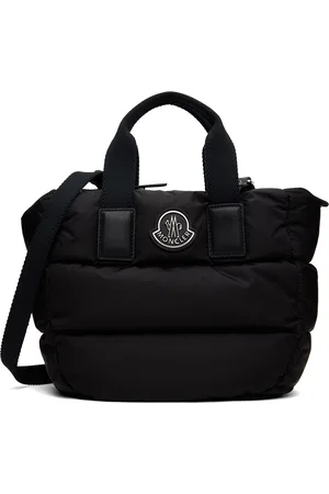 Moncler Mini cabas Caradoc noir rembourré en duvet