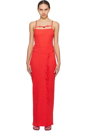 OTTOLINGER Robe longue rouge à ferrure graphique