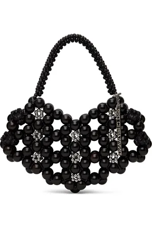 Feng Chen Wang Sac en forme de cœur noir à perles