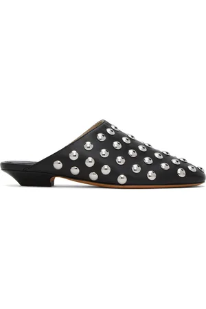 Khaite Chaussures à enfiler noires à clous