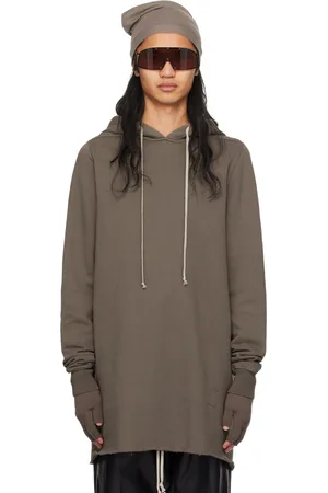 Rick Owens Pull à capuche gris