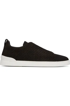 Ermenegildo Zegna Baskets Triple Stitch brunes
