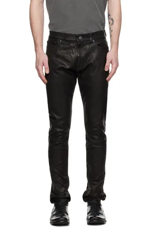 JOHN ELLIOTT Pantalon Cast 2 noir en cuir