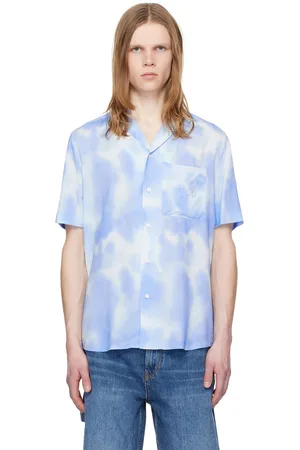 HUGO BOSS Chemise bleue à poche plaquée