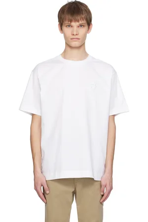 HUGO BOSS T-shirt blanc à col ras du cou