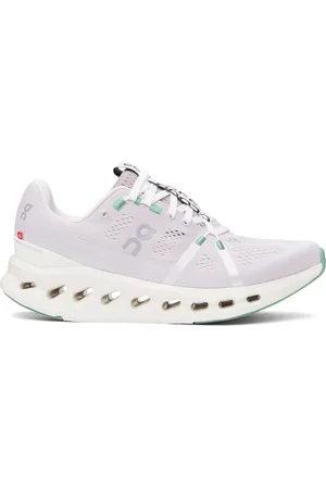 On Running Baskets Cloudsurfer beige et mauve