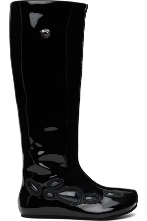 ROMBAUT Bottes hautes Alien Barefoot noires exclusives à SSENSE