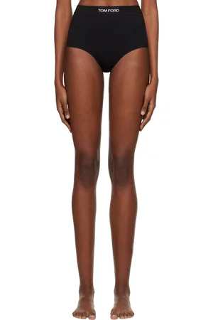 Tom Ford Culotte noire à logo en tricot jacquard