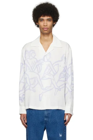 CARNE BOLLENTE Chemise Cloud Runners blanc et mauve