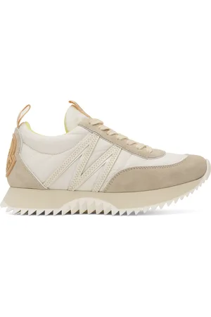 Moncler Baskets Pacey beige et blanc