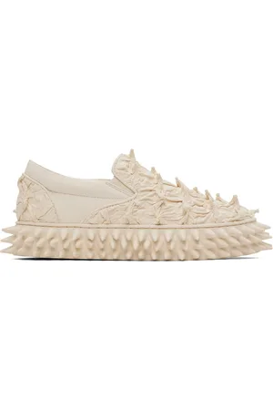 DOUBLET Baskets blanches à clous