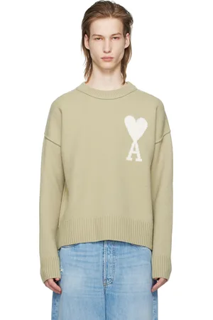 Ami Pull vert à logo Ami de cœur