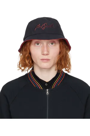 Paul Smith Chapeau bob bleu marine à logo modifié