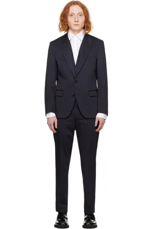 HUGO BOSS Complet ajusté bleu marine