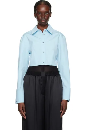 Alexander Wang Chemise écourtée bleue