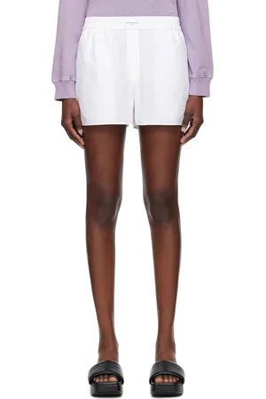 Alexander Wang Short blanc à braguette à boutons