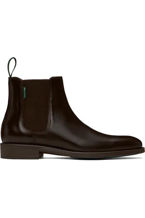 Paul Smith Bottes Cedric brunes en cuir