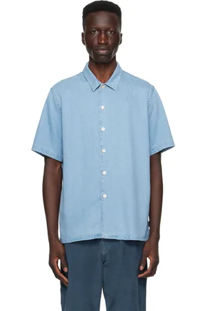 Paul Smith Chemise bleue à fentes