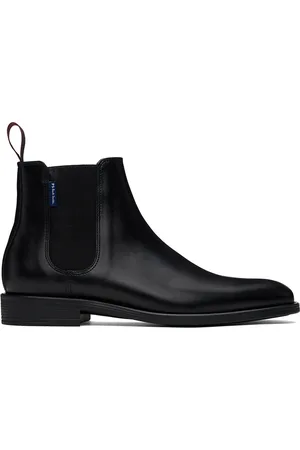 Paul Smith Bottes Cedric noires en cuir