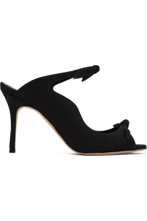 Manolo Blahnik Mules Fiocchetti noires