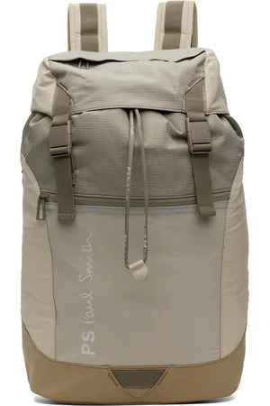 Paul Smith Sac à dos beige à panneaux