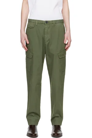 Paul Smith Pantalon cargo vert à poches à rabat