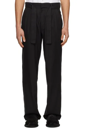 COMMAS Pantalon ajusté noir