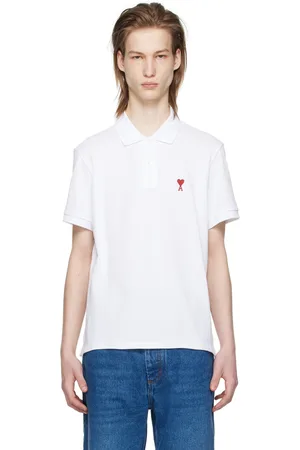 Ami Polo blanc à logo Ami de cœur