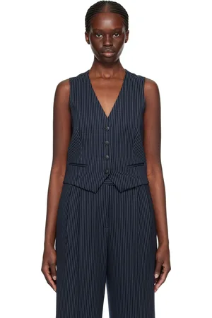 RAG&BONE Gilet Priya bleu marine
