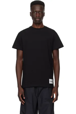 Jil Sander Ensemble de trois t-shirts noirs