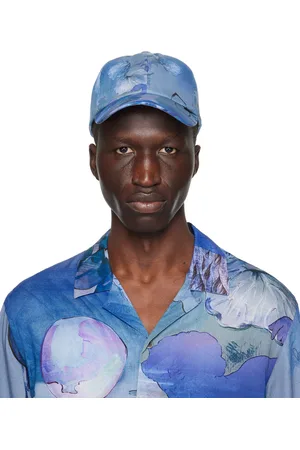Paul Smith Casquette bleue à motif Narcissus