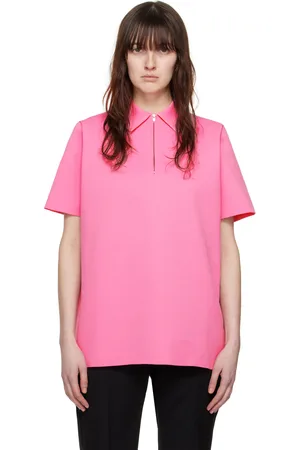 Jil Sander Polo rose à demi-glissière
