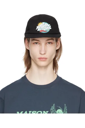 Maison Kitsuné Casquette noire à logo Cloudbuster et à cinq panneaux