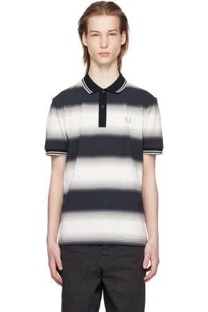 Fred Perry Polo noir et blanc à rayures